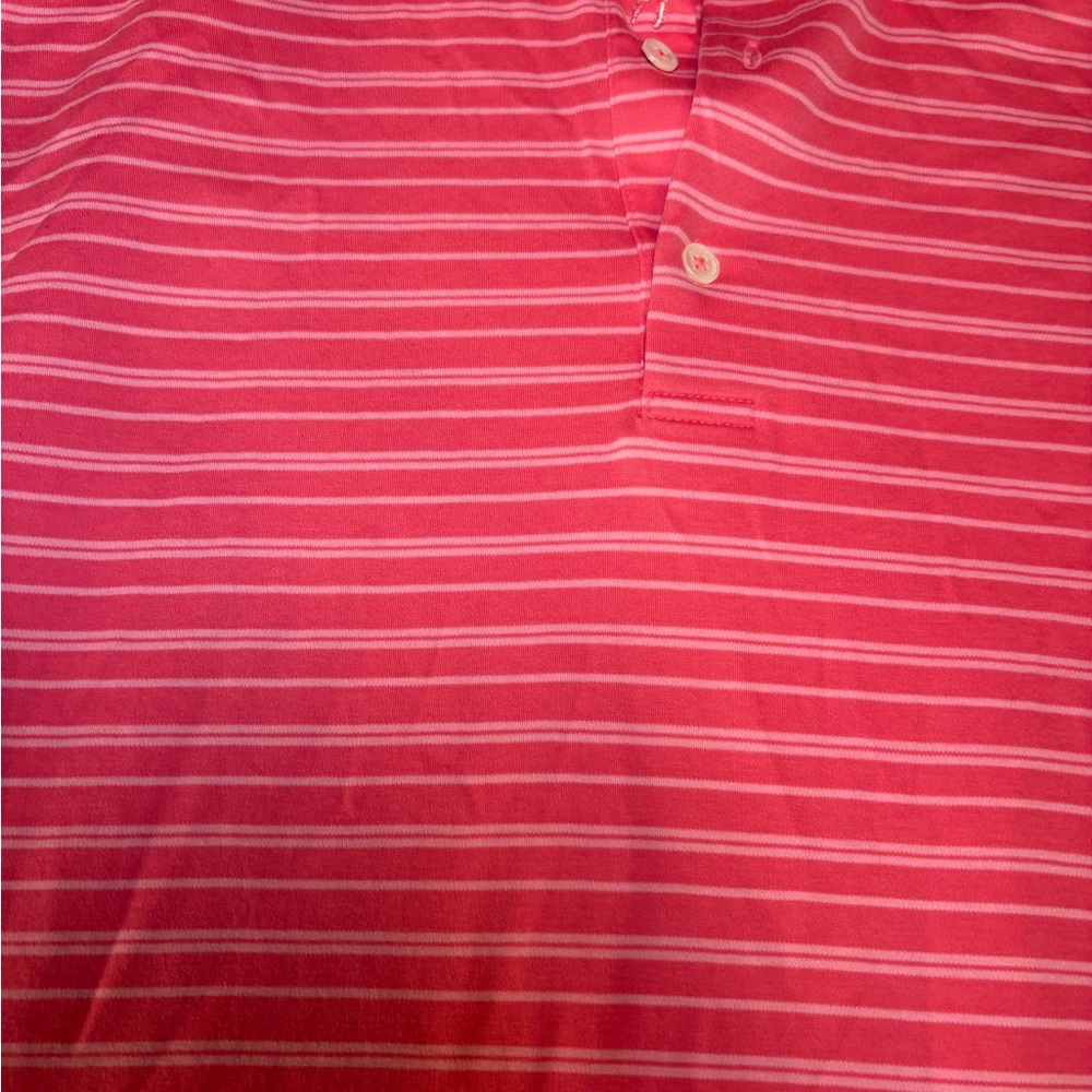 Bobby Jones Men’s pink and white golf Polo Shirt – Size Medium - Picture 10 of 11